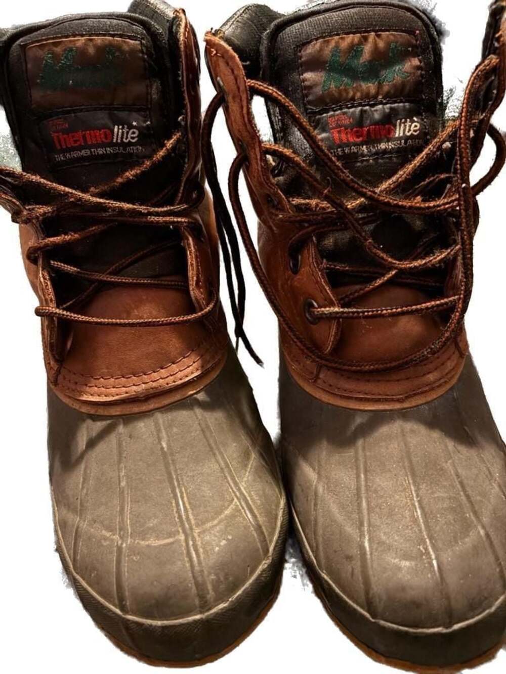 Mack Men’s Leather and Rubber Waterproof Duck Boots with Thermolite Insulation